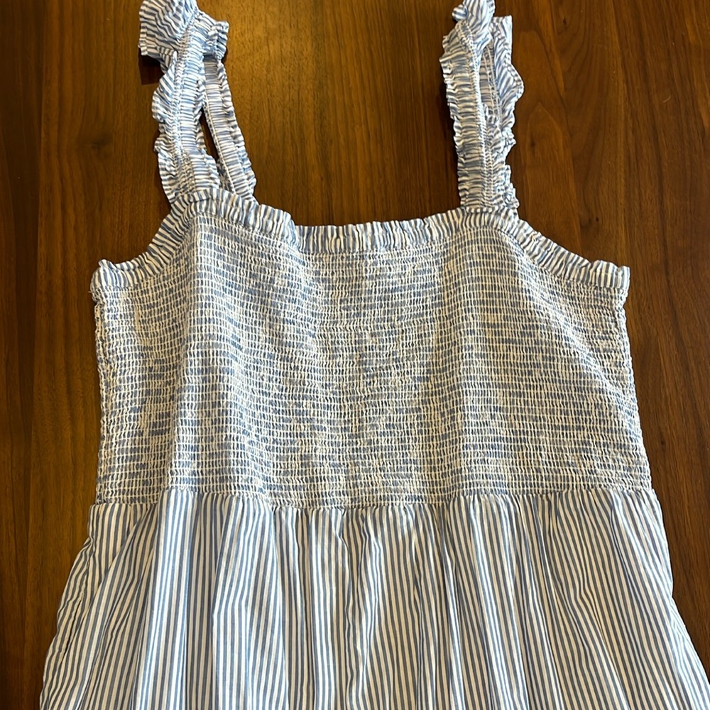 J CREW MIDI SUN DRESS WITH PRAIRIE VIBE LINED AND COTTON